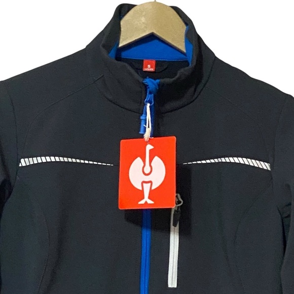 Engelbert Strauss Softshell Jacket S Graphite Gentian Blue e.s.motion 2020 NWT - Picture 6 of 14